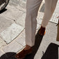 Sandale "Biarritz" aus aus weichem Velours-Leder