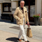 Sandale "Biarritz" aus aus weichem Velours-Leder
