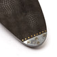 Split-Toe-Bootee "Apron-Chukka" aus dunkelbraun genarbtes Kalbsleder "Russian Calf" - reine Handarbeit