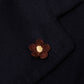 Knopflochblume "Fiore Marrone" - Handarbeit
