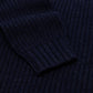 Dunkelblauer Pullover "Joss Earl" aus reiner Lambswool - 8 Ply