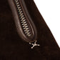 Limited Edition: - Boot "Shearling Zip" aus dunkelbraunem Rauhleder - reine Handarbeit