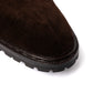 Limited Edition: - Boot "Shearling Zip" aus dunkelbraunem Rauhleder - reine Handarbeit