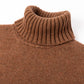 Exklusiv für Michael Jondral: Nußbrauner Rollkragenpullover aus schottischem 4-Ply Kaschmir