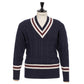 Fox Brothers x MJ: Original Cricket Pullover "Fox Cricket Club" aus britischer Wolle