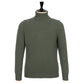 Exklusiv für Michael Jondral: Olivgrüner Rollkragenpullover aus schottischem 4-Ply Kaschmir on
