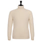 Exklusiv für Michael Jondral: Cremeweißer Rollkragenpullover aus schottischem 4-Ply Kaschmir on