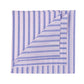 Taschentuch "Vintage Stripe" aus reiner Baumwolle - Handrolliert