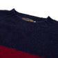 Glenugie exklusiv x MJ: Pullover "College Stripe Jumper" aus reiner Wolle - Circulare Knit Pure Brushed Shetland