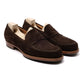 Loafer "American Casual Penny" aus dunkelbraunem Rauhleder - reine Handarbeit