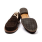 Loafer "American Casual Penny" aus dunkelbraunem Rauhleder - reine Handarbeit