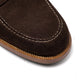 Loafer "American Casual Penny" aus dunkelbraunem Rauhleder - reine Handarbeit