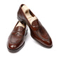 Special MJ-Edition: Loafer "Full Dress Strap" aus dunkelbraunem Kalbslederleder "Russian Calf" - reine Handarbeit