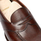 Special MJ-Edition: Loafer "Full Dress Strap" aus dunkelbraunem Kalbslederleder "Russian Calf" - reine Handarbeit