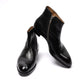 Limited Edition: Boot "Parisienne Zip" aus schwarzem Kalbsleder  - reine Handarbeit