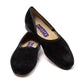 Schwarzer Loafer "Grecian Loafer" aus Rauhleder