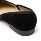 Schwarzer Loafer "Grecian Loafer" aus Rauhleder