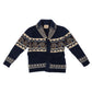 RAKKI x MJ: Belt-Cardigan "Julien" aus reiner Lambswool - Original Icon