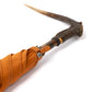 Francesco Maglia x MJ: Stockschirm "Lord" mit Massivholzgestell und Griff aus Hirsch-Horn - Reine Handarbeit