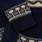 RAKKI x MJ: Belt-Cardigan "Julien" aus reiner Lambswool - Original Icon