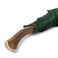 Francesco Maglia x MJ: Stockschirm "Lord" mit Massivholzgestell und Griff aus Hirsch-Horn - Reine Handarbeit