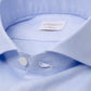 Hellblaues Hemd "Royal Twill" mit Haifischkragen und Sportmanschette - Handarbeit