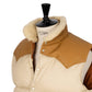 Rocky Mountain Featherbed x MJ: Daunenweste "Christy Vest" mit Lammfellkragen
