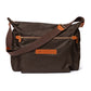 Schultertasche "Every Day II" aus Felisi-Nylon und Sattelleder - Handarbeit