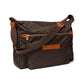 Schultertasche "Every Day II" aus Felisi-Nylon und Sattelleder - Handarbeit