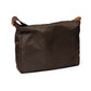 Schultertasche "Every Day II" aus Felisi-Nylon und Sattelleder - Handarbeit