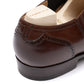 Stretch-Brogue "Lazy Man" aus braunem Kalbsleder - reine Handarbeit