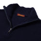 Brigatelli dal 1922 per Michael Jondral: Zip-Pullover aus Merinowolle und Kaschmir - 3 Ply Cashmere Blend