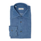 Hemd "Denim Plisse" aus Soft-Baumwolldenim - Handarbeit