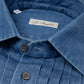 Hemd "Denim Plisse" aus Soft-Baumwolldenim - Handarbeit