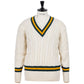 Fox Brothers x MJ: Original Cricket Pullover "Fox Club" aus britischer Wolle