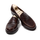 Loafer "American Casual Penny" aus dunkelbraun genarbtem Kalbsleder - reine Handarbeit