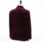 Dark red "Serata Elegante" Velvet jacket made of cotton - handmade