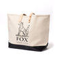 Fox Brothers x MJ: Tasche "Canvas Tote" aus Baumwoll-Canvas