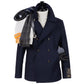 Sealup x MJ: Dunkelblaue Cabanjacke "Amalfi" aus reiner Wolle - Iconic Sealup