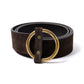 Gürtel "Ring-Belt" Sattelleder - Handarbeit
