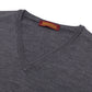 V-Pullover aus feiner Merinowolle - 12 Gauge Merino Extrafine