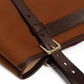 Tasche "New Office Tote" aus Baumwollcanvas und Sattelleder - Handarbeit