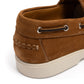 Il Mocassino x MJ: Boat-Loafer "Positano" aus mittelbraunem Kalbs-Nubuk