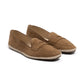 Baudoin & Lange x MJ: Banus-Loafer "Espadrille Luxe" aus Kalbsvelours - Handmade