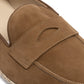 Baudoin & Lange x MJ: Banus-Loafer "Espadrille Luxe" aus Kalbsvelours - Handmade