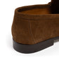 Il Mocassino x MJ: Horsebit Loafer "Via Condotti" aus mittelbraunem Kalbsvelours