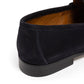 Il Mocassino x MJ: Horsebit Loafer "Via Condotti" aus dunkelblauem Kalbsvelours
