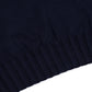 Dunkelblauer Polo-Pullover "Polo Rib" aus reinem Duvet-Kaschmir - Handarbeit