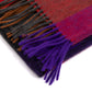 "Ripple Check Stola" scarf made of pure Scottish cashmere