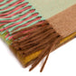 "Ripple Check Stola" scarf made of pure Scottish cashmere
